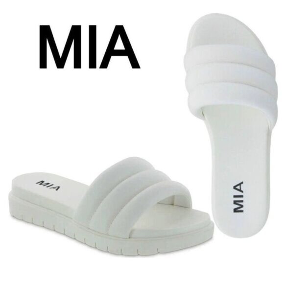 MIA Cimone Women's Quilted Slide Slip-on Open toe Sandal NWB‎ - Picture 1 of 12